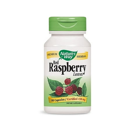 Nature's Way Red Raspberry Leaves 100 Capsules (What's The Best Way To Remove Raspberry Seeds)
