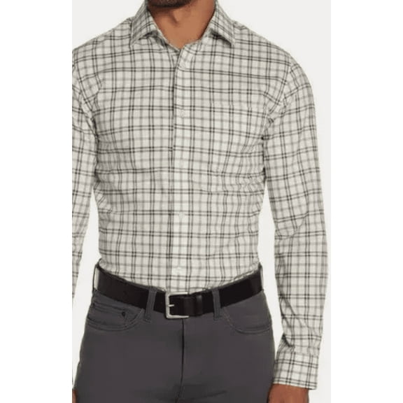 Banana Republic Men's Non-Iron Slim Fit Dress Shirt, Green X-Large