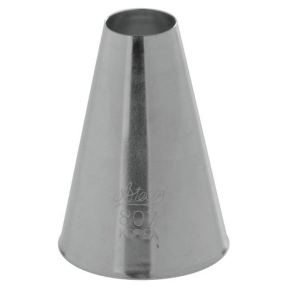 Ateco # 807 - Plain Pastry Tip .56'' Opening Diameter- Stainless Steel
