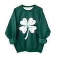 thumbnail image 1 of Chandail à Capuchon de la Saint-Patrick pour Enfants, Doublé en Molleton, Manches Longues, Chandail à Enfiler avec Imprimé des Fêtes, Coupe Ample Décontractée, Col Rond, Haut pour Garçons et Filles, 1 of 5