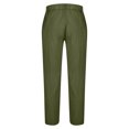 thumbnail image 4 of Yiliang Mens M,Army Green,Chinos Pants Straight Fit Work Pants Stretch Casual Golf Dress Office Pants, 4 of 5