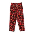 thumbnail image 4 of Xecao Tomatoes And Chili Women's Straight Lounge Pajama Pants: The Epitome of Relaxed Sleepwear, 4 of 9