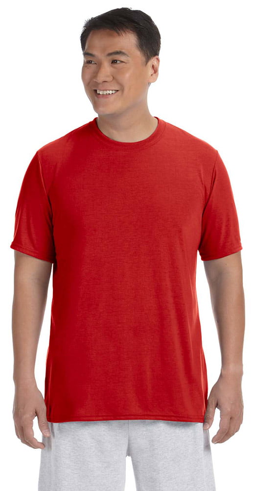 Gildan - Gildan G420 Men's Performance T-Shirt -Red-Medium - Walmart ...