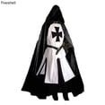 thumbnail image 5 of Túnica de caballero templario medieval cruzado para hombre, disfraz de Halloween renacentista, capa de guerrero de la peste negra, top de cosplay S-3XL, 5 of 5