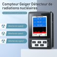 thumbnail image 3 of Contador Geiger, detector de radiación nuclear, detector de radiación nuclear, monitor de rayos X beta gamma, dosímetro Geiger portátil con pantalla LCD, 3 of 5
