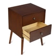 thumbnail image 4 of Topbuy Table de Chevet Mid-Century 2 Pcs Table d'Appoint avec 2 Tiroirs, 4 of 5