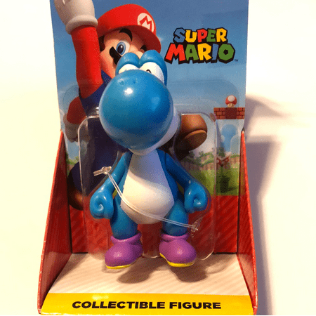 World of Nintendo Super Mario light blue yoshi Figure 2.5 inch by JAKKS Pacific USA