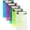 Multicolor, variant on WuPing 5 Pack Plastic Multicolor Clipboards Pocket Form Holders Clip Boards 4.7x7.3 Inch A6 Clipboards, Office Supplies