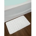 thumbnail image 2 of Cats Bath Mat, Doodle Hand-drawn Kittens Eating Ice Cream and Watermelon, Plush Bathroom Decor Mat with Non Slip Backing, 29.5" X 17.5", Pale Pink Mint Green, by Ambesonne, 2 of 2