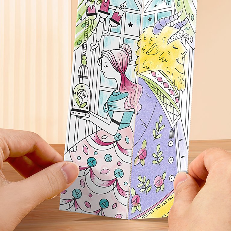 Watercolor Paint Bookmark Pocket Watercolor Book for Kids Children