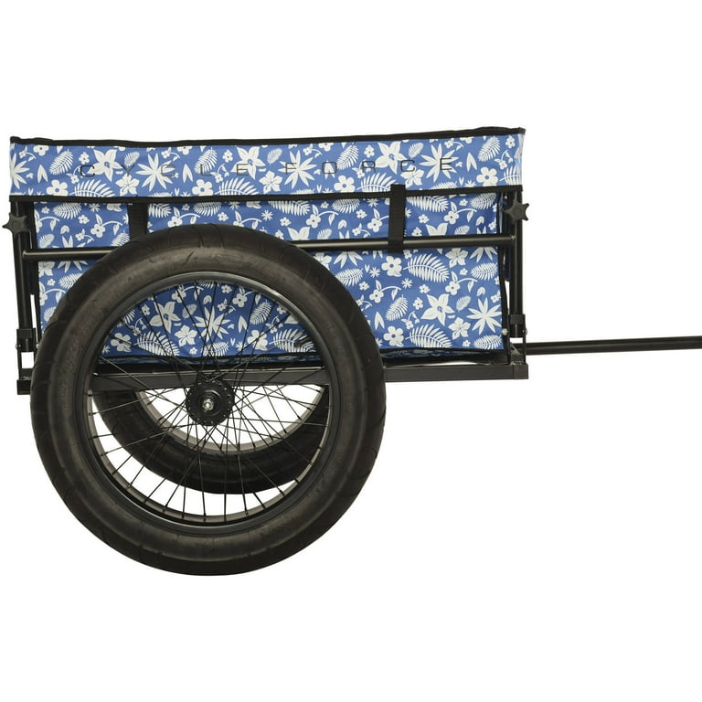 Cycle Force EV Bicycle Cargo Trailer with Blue Cover