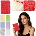 thumbnail image 6 of Glitter Small Notebook with Matching Pen, Pocket Size Lined Journal with Elastic Closure, Cute Sparkle Notepad Set for Travel, School, Daily Writing & Bullet Journaling, Multicolor, By Harlik, 6 of 6
