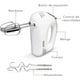 thumbnail image 4 of BATIDORA DE MANO 5VEL COLOR BLANCO MARCA RCA RCA RC0_094, 4 of 8