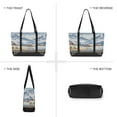 thumbnail image 6 of FORMRS Canvas Laptop Tote Bag for Women with 15.6" Computer Compartments Shoulder Handbag, Winter Mountain, 6 of 7