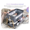 thumbnail image 3 of Cuna Colecho para Bebé Esquimal 2 en 1 , 7 Niveles de Altura, Inclinación Antirreflujo, Cesta de Almacenamiento (Gris), 3 of 7