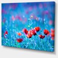 thumbnail image 2 of Poppy Flowers Field At Night - Floral Canvas Art Print, 2 of 3