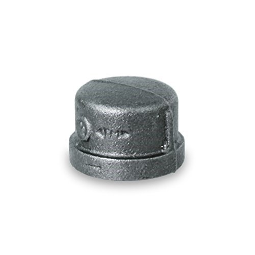 everflow supplies bmcp0034 3/4" black malleable iron pipe cap for 150