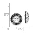 thumbnail image 3 of FB Jewels 14k White Gold Black Diamond Earring Jackets, 3 of 3