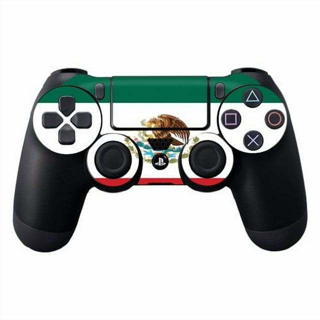 MightySkins Skin Compatible with Sony PS4 Controller - Mexican Flag | Protective, Durable, and Unique Vinyl Decal wrap Cover | Easy to Apply, Remove, and Change Styles | Made in The USA