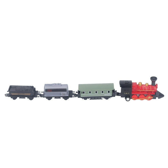Mini Toy, 4 PCS Alloy Diecast Pull Back Steam Model Set, Simulation Steam Sets For Boys Girls Metal Alloy Christmas Trains Toys Steam Locomotive Birthday Party