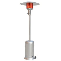 HZWDD 47000 BTU Outdoor Propane Patio Heater with Portable Wheels, 88 inch Standing Gas Outside Heater Stainless Steel Burner Commercial & Residential