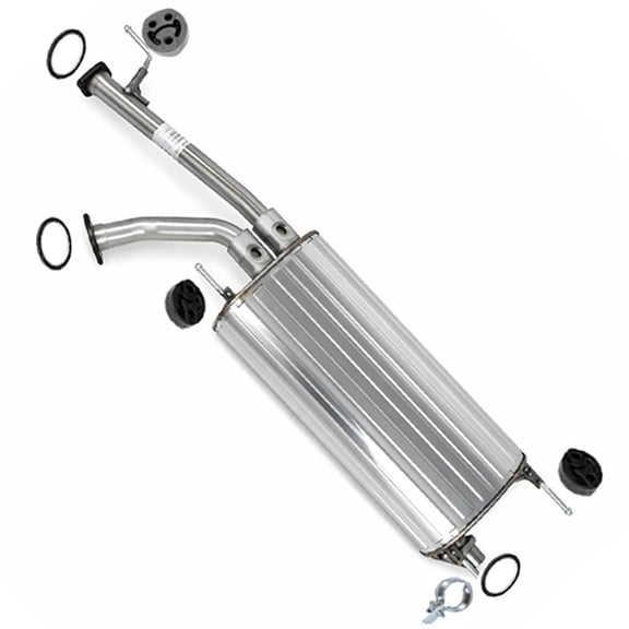 Stainless Steel Exhaust Center Muffler Fits 2001-2007 Toyota Sequoia 4.7L - Direct Fit