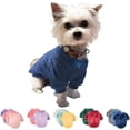 thumbnail image 1 of Ropa para Mascotas de Temporada de Otoño e Invierno, de Color Sólido, Hecha de Polar de Coral, que Mantiene Calientes y es Cómoda, Camisa de Polar para Perritos y Gatos., 1 of 5