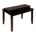 thumbnail image 5 of Cherry Finish Counter Height Dining Table - Mango Wood, Transitional Style, Extendable Leaf, 54" - Perfect for Kitchen or Dining Room, 5 of 10