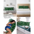 thumbnail image 6 of Green Pillow Covers King Size, St. Patrick's Day Shamrock Spring Checkered Soft Bed Throw Pillowcases Breathable Cooling Long Lumbar Body Pillow Sham Cover for Bed Sofa 20''x40'', 6 of 7