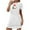 White, variant on Somuwie Clearance Large size Christmas women's short nightgown with chest print round neck short nightgown