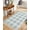 Blue, variant on Blue Checkered Washable Area Rug 3'x5', Blue White Buffalo Plaid Woven Cotton Tassels Kitchen Rugs, Non Slip Indoor Door Mat Throw Carpet for Entryway Living Room Nursery Laundry Room