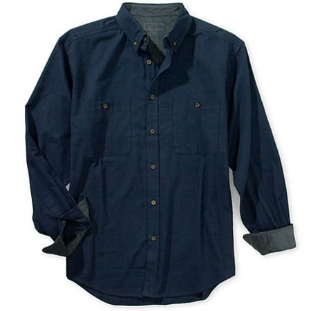 Big Men's Flannel Button-Down Shirt