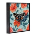 thumbnail image 2 of Stupell Industries Eclectic Academia Moth On Floral Black Framed Giclee Art, 12 x 12, by Kate Jarvik Birch, 2 of 8