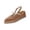 Brown, variant on Abtuhar Women's Wedges Shoes Solid Color Pointed Toe Closed Toe Back Open