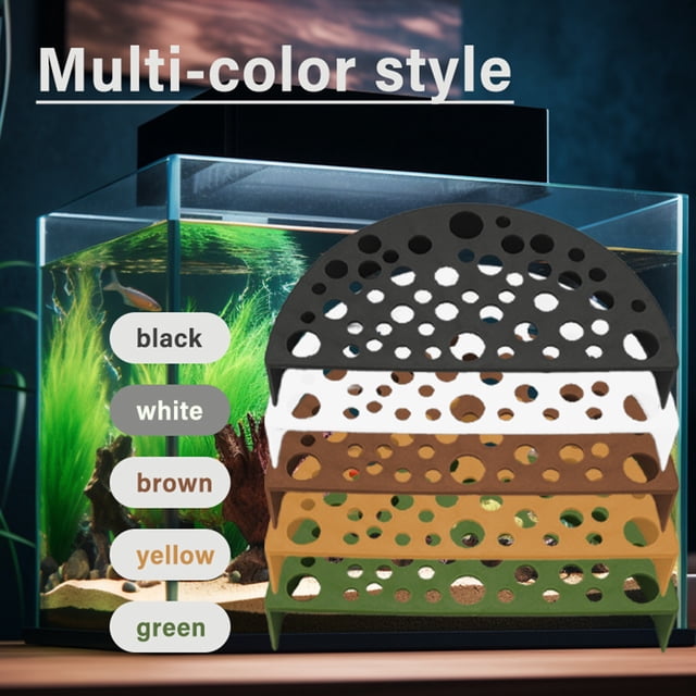 1 paquete de protector de cría de camarones, cueva de acuario, refugio para peces pequeños y camarones, casa de evacuación de 4,53 x 2,24 x 0,98 pulgadas JASKFLY
