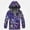 B Purple, variant on Afuyipoi Kids Fashion Print Hooded Jacket Windproof Waterproof Fleece Lined Zip Up for Boys Girls Size 4-12 Purple Size 5T