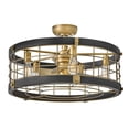 thumbnail image 5 of 904627FHB-LIA Hinkley Lighting Bryce - 30W 5 LED Fandelier In Style-18.5 Inches Tall and 27 Inches Wide-Heritage Brass/Matte Black Finish, 5 of 15