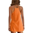 thumbnail image 3 of Cenuakty Women Summer Casual Dress Solid Color Sleeveless Mini Dress Fashion Pockets Cami Dress, 3 of 4