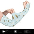 thumbnail image 3 of Goofa Bee Flower Pattern UV Sun Protection Arm Sleeves, UPF 50 Sports Cooling Arm Compression Sleeves for Men Women Teenager, 3 of 8