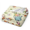thumbnail image 2 of ZICANCN Throw Blanket Cute Gnome Easter Eggs Yellow , Couch Ultra Soft Micro Fleece Sofa Bed Camping Travel Blanket for Adults, 40"x30", 2 of 8