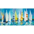 thumbnail image 3 of Slivka, Jane 24x14 Black Modern Framed Museum Art Print Titled - The Regatta, 3 of 5