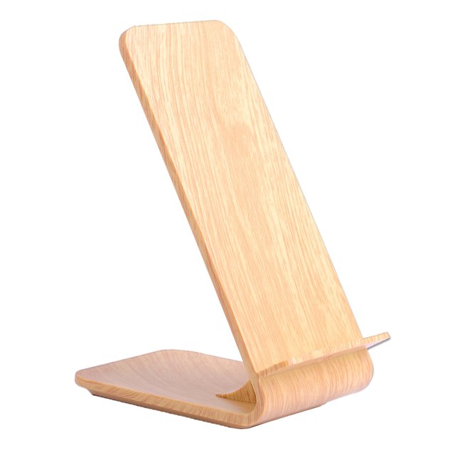 Soporte de carga rápida Cable De Escritorio Inalámbrico ABS CARGO RÁPIDO USB Cable USB Para Teléfonos Móviles De Madera De madera Magideal Soporte de carga rápida