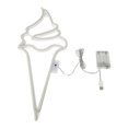 thumbnail image 1 of Big Ice Cream Letrero de Alimentado por USB Decoración para colgar en la pared Control remoto Señales luminosas Función de sincronización Blanco Gloria Señal de neón, 1 of 6