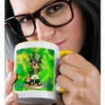 thumbnail image 2 of 3dRose, St. Patricks Day Leprechaun, 11oz Two-Tone Yellow Mug, 2 of 7