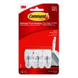 Command Hooks Value Pack, White, Small, 6 Hooks, 12 Strips/Pack ...
