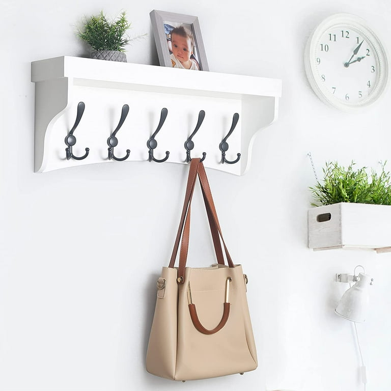 Wall Mounted Coat Rack with Shelf,24
