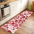 thumbnail image 3 of Red Heart Washable Area Rug 2 x 6 ft Valentine's Day, Soft Non Slip Rugs Stain Repellent Indoor Felt Carpet for Living Dining Room Bedroom Home Office, 3 of 9