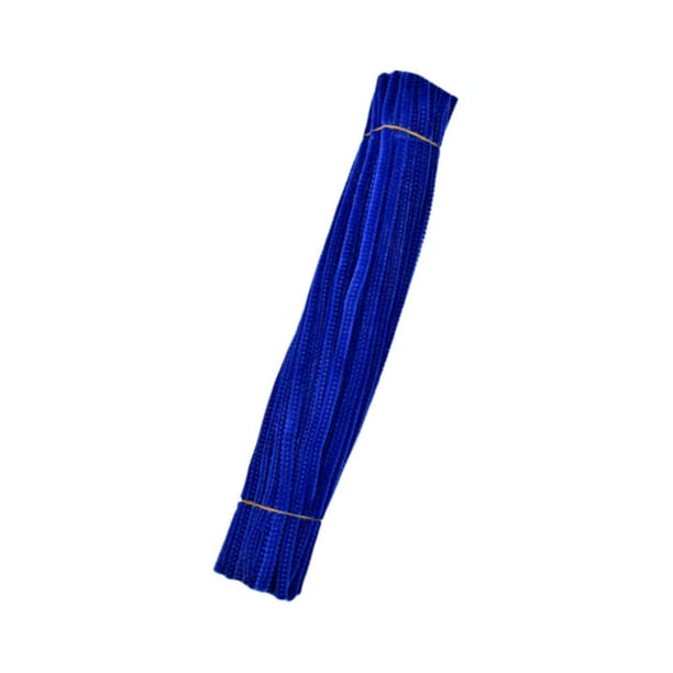 Juego de 100 limpiapipas para manualidades, regalo, juguete educativo flexible para niños. azul