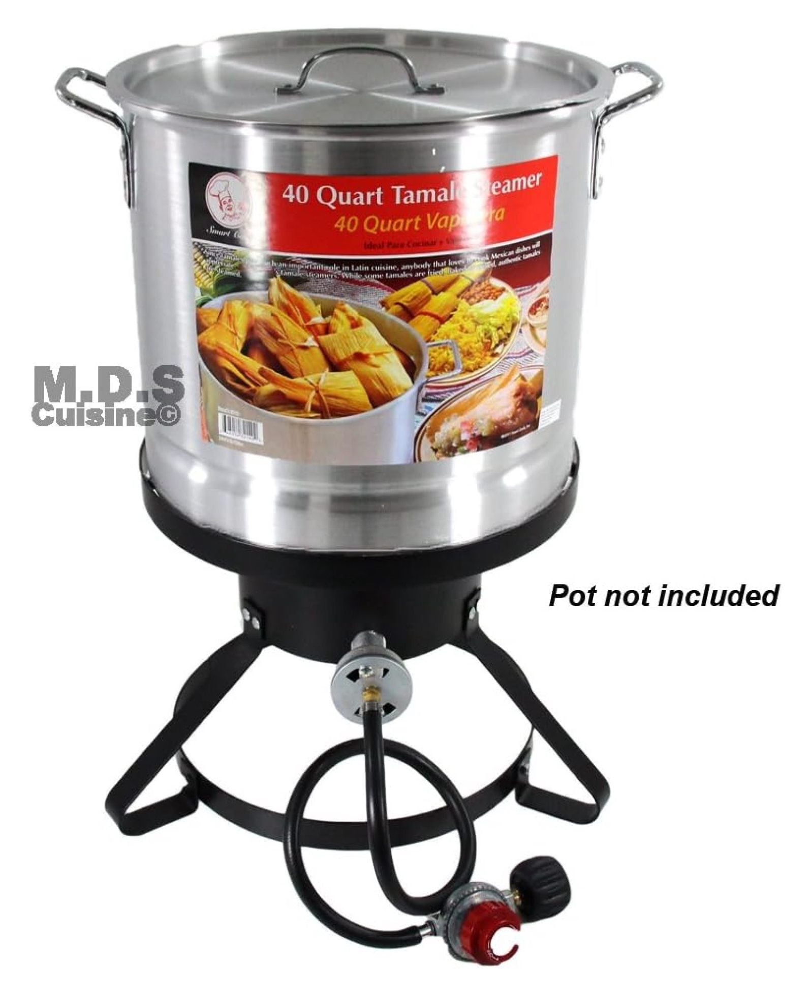 High Pressure Burner Outdoors Cooking Gas Single Propane Stove Camping Quemador w/ Hose & Regulator