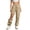 Beige, variant on Women's Hiking Zip off Pants Waterproof Convertible Shorts Lightweight for Camping Sweatpants with Pockets Khaki,M
